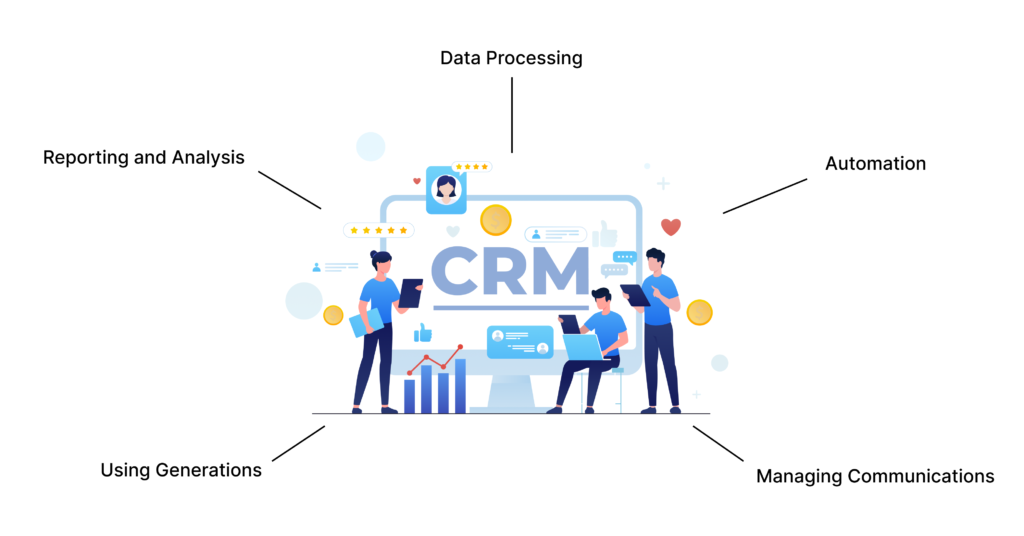 An image showcasing the benefits of CRM software, highlighting key features for effective customer relationship management.