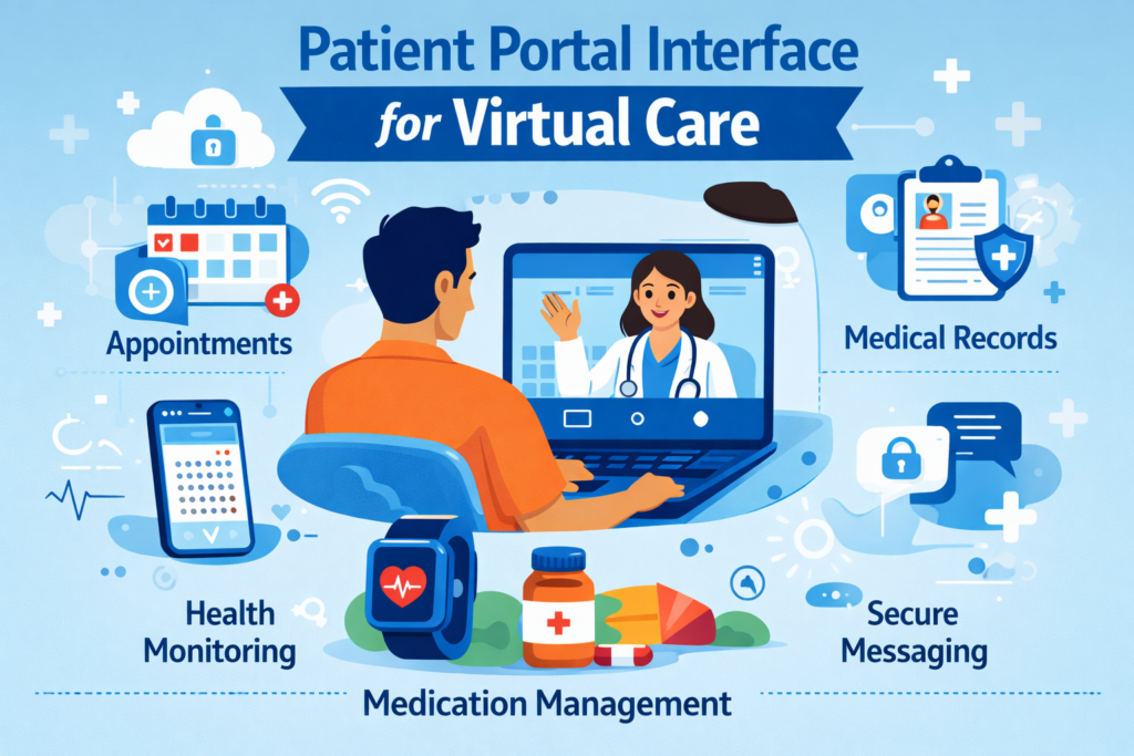 Patient Portal Interface for Virtual Care