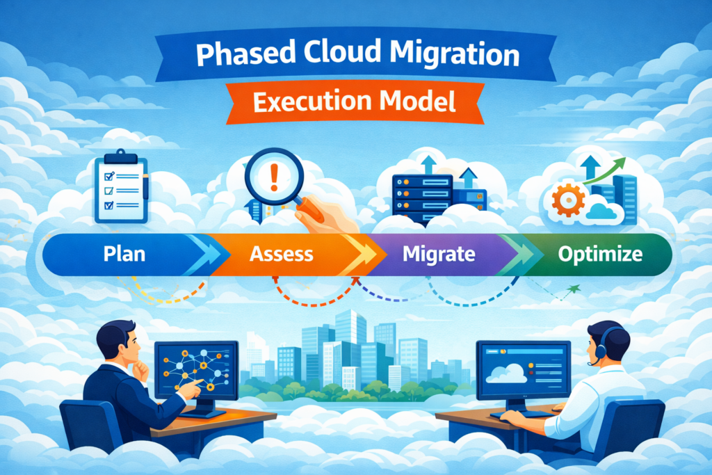 Phased Cloud Migration Execution Model
