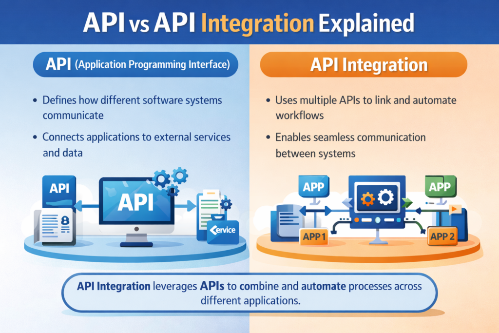 API vs API Integration Explained