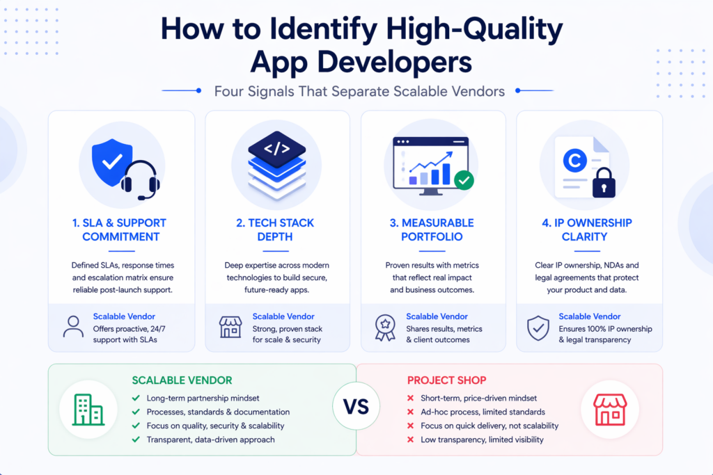 How to Identify High-Quality App Developers