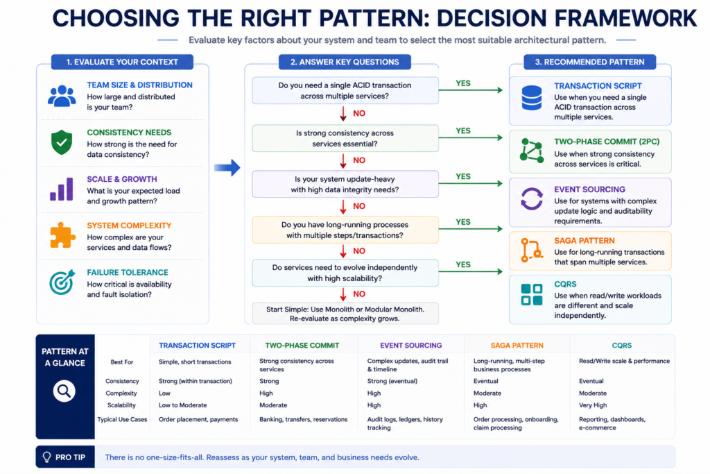 Choosing the Right Pattern: Decision Framework
