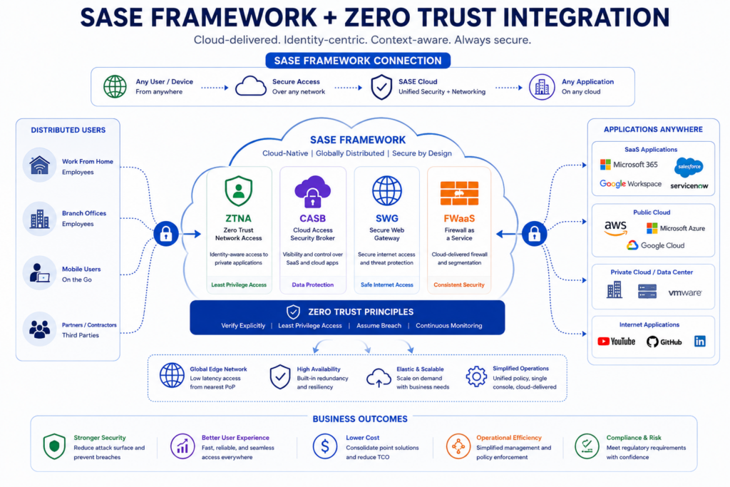 SASE Framework + Zero Trust Integration
