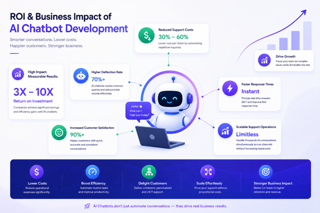 ROI and Business Impact of AI Chatbot Development